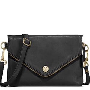 George Gina & Lucy black leather crossbody